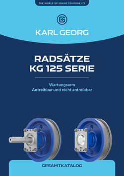 Karl Georg Radsätze KG 125 Serie Produktkatalog deutsch