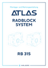 Montage- und Wartungsanleitung für ATLAS Radblocksystem Baugröße RB 315 in deutscher Sprache