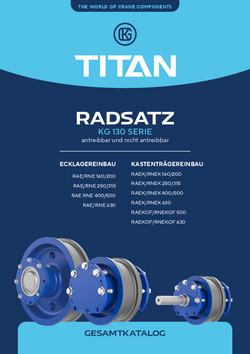 TITAN Radsätze KG 130 Serie Produktkatalog deutsch