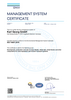 ISO 14001 certificate