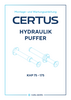 CERTUS Hydraulikpuffer Betriebsanleitung deutsch